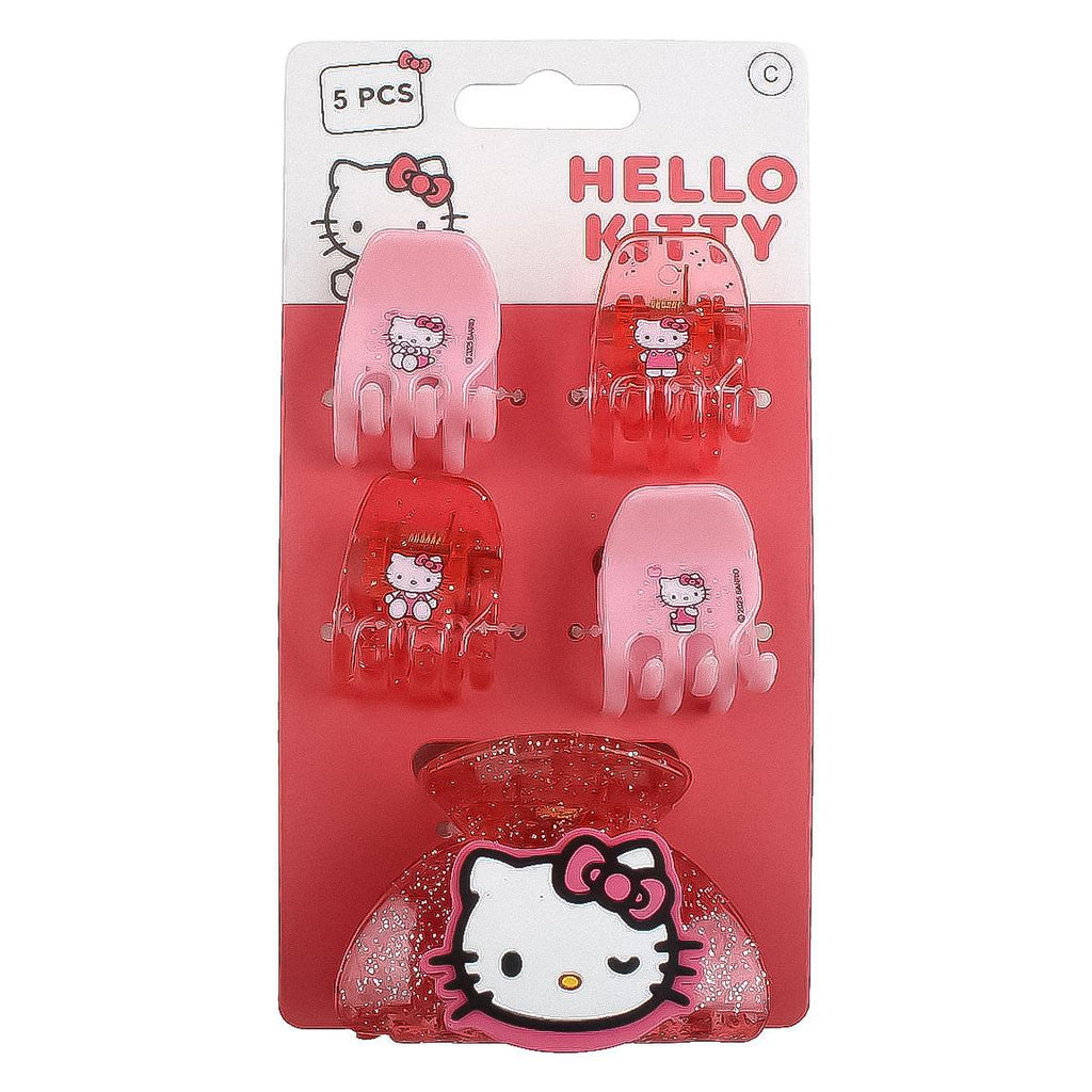 Accesorios pelo clips 5 piezas hello kitty