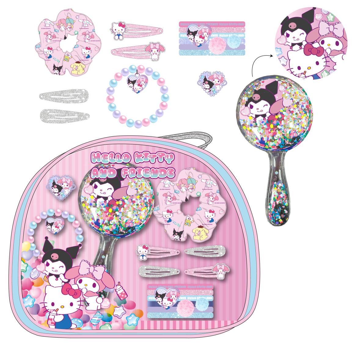 Set de belleza neceser accesorios hello kitty