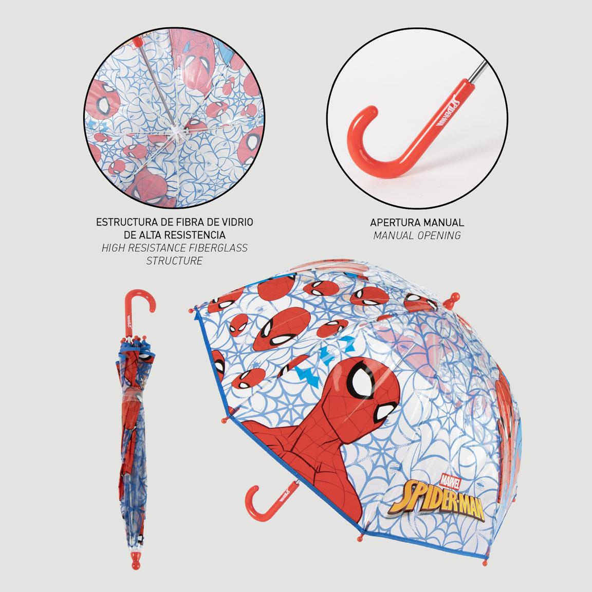 Paraguas manual poe spiderman