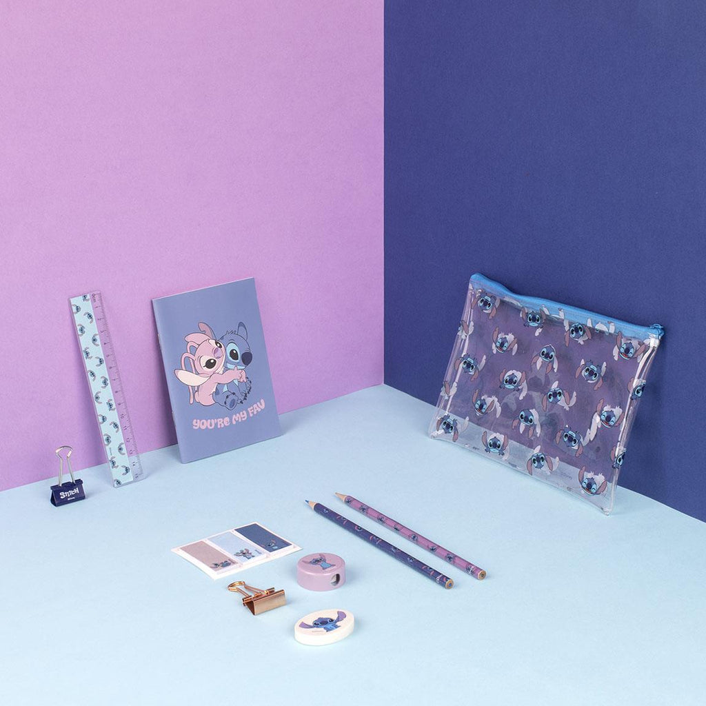 Set papelería escolar stitch