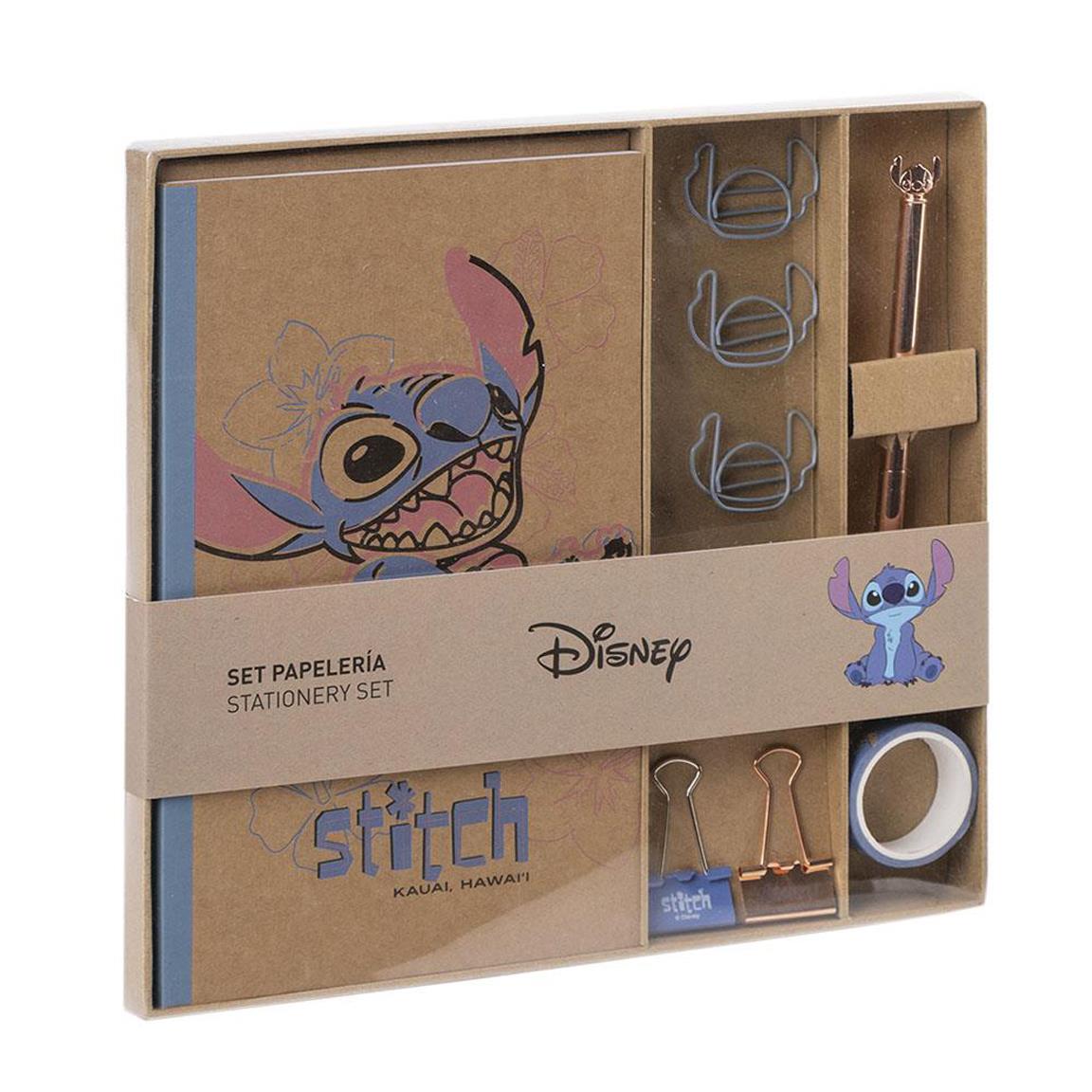 Set de papelería stitch