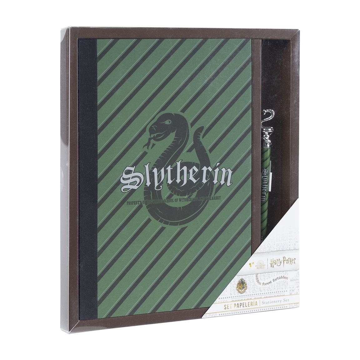Set de papelería harry potter slytherin