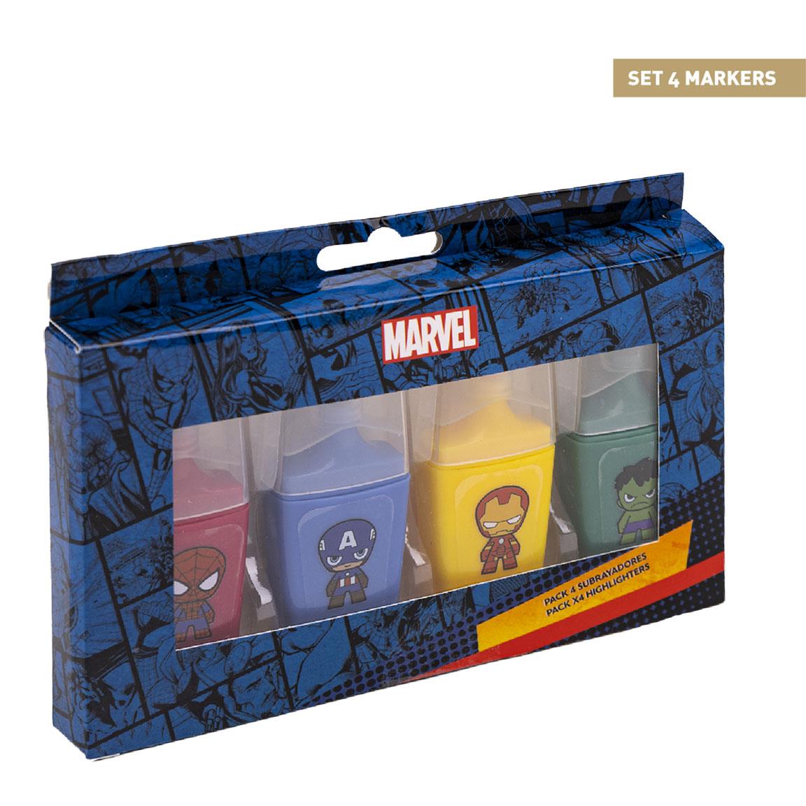 Subrayadores pack x4 avengers