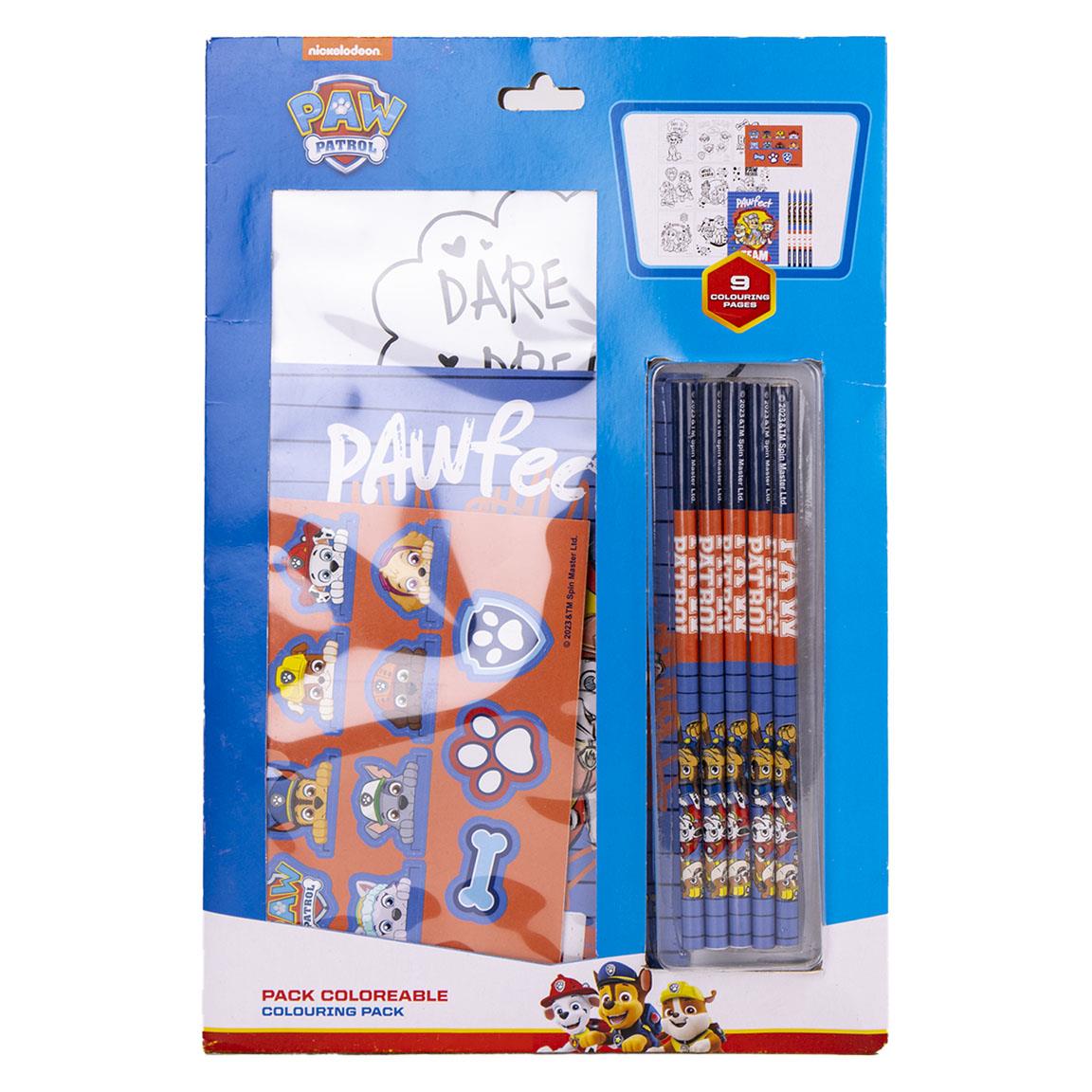 Set coloreable coloreable paw patrol