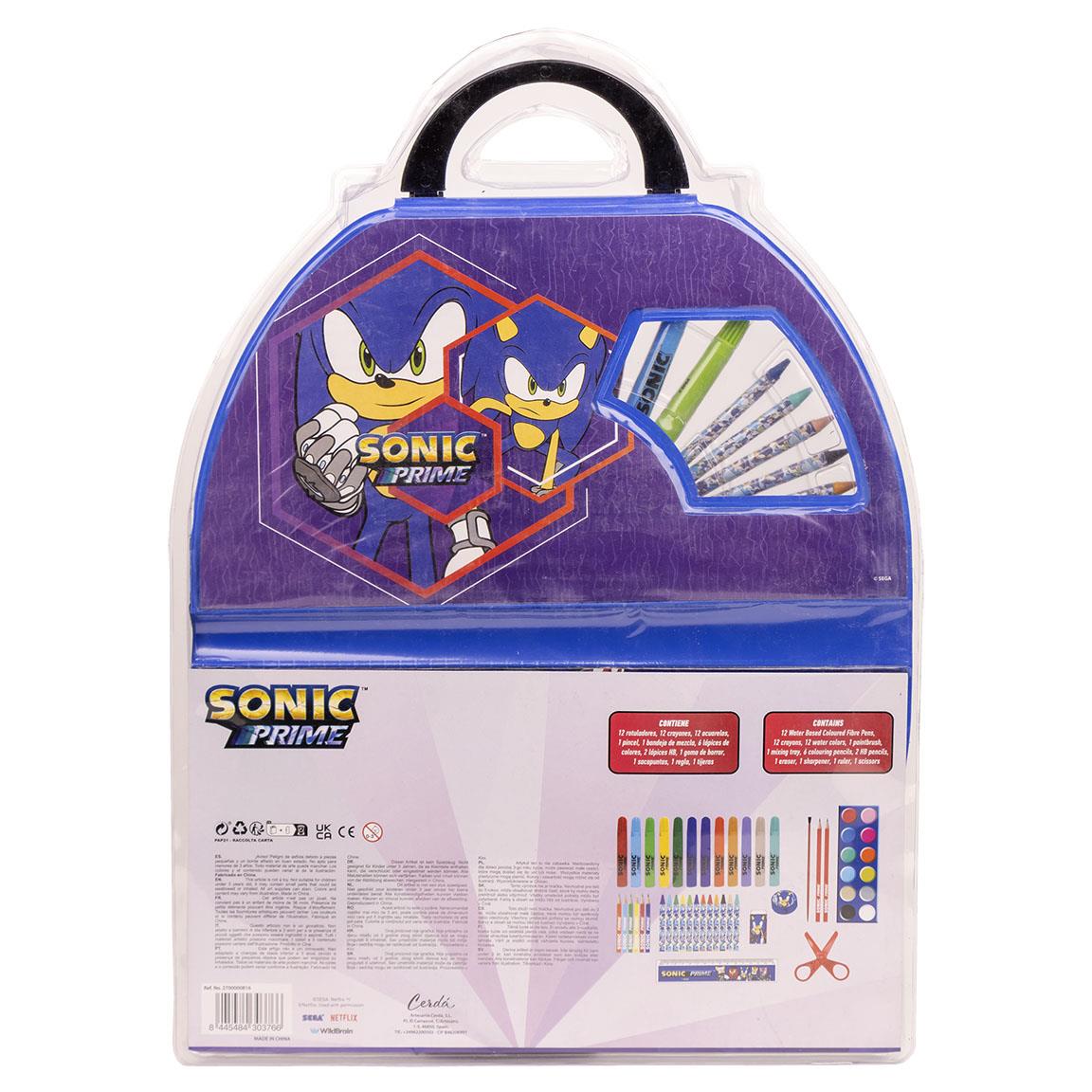 Set coloreable 50 piezas sonic prime