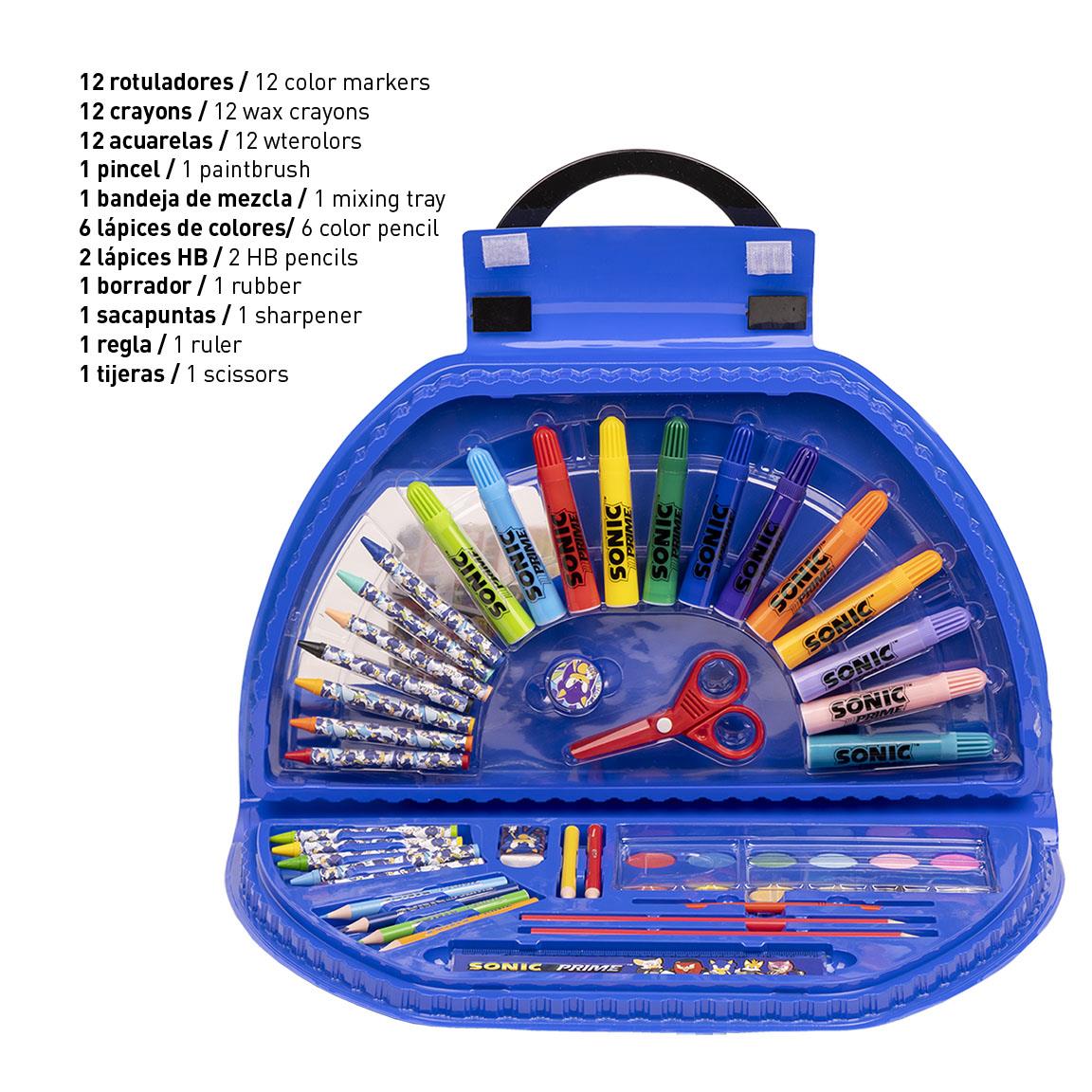 Set coloreable 50 piezas sonic prime