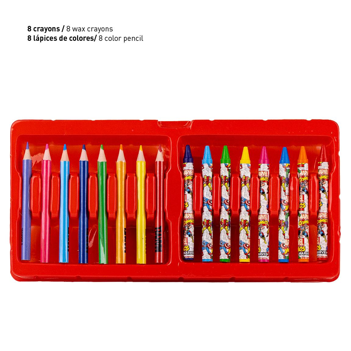 Set coloreable maletín marvel