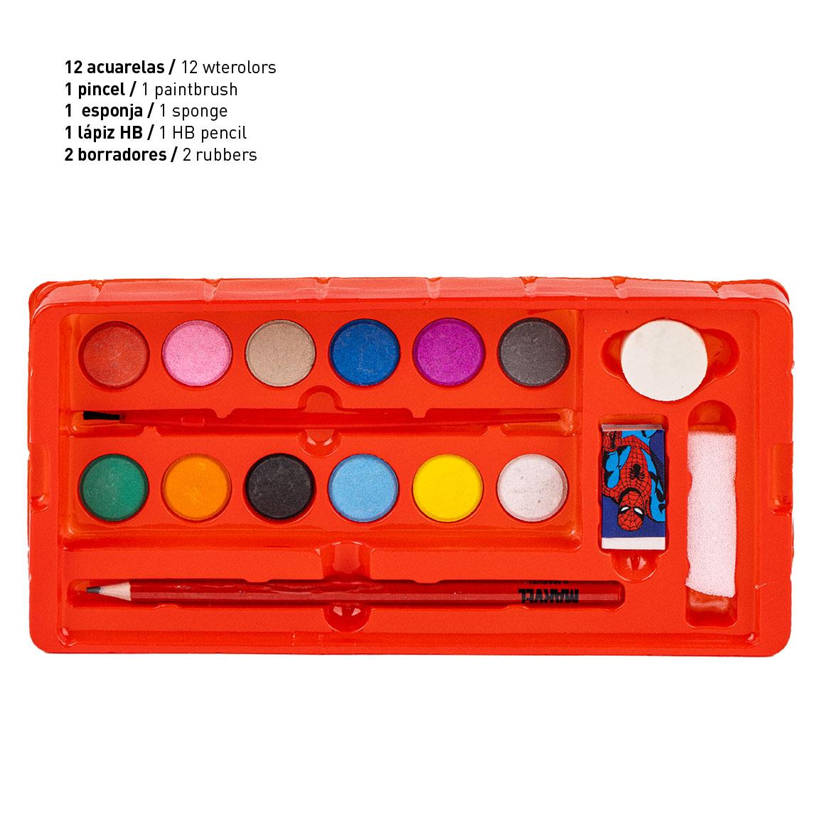 Set coloreable maletín marvel