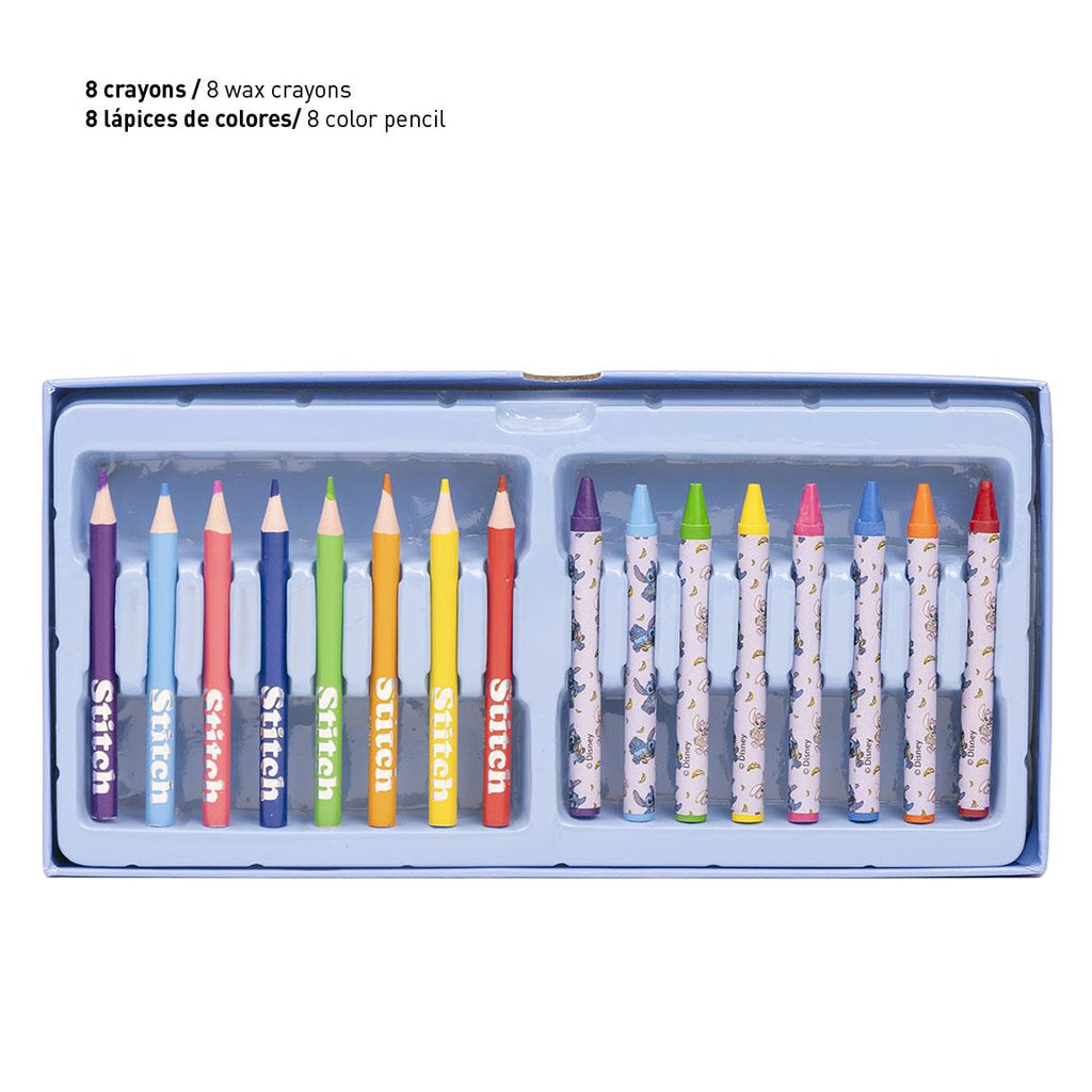 Set coloreable maletín stitch