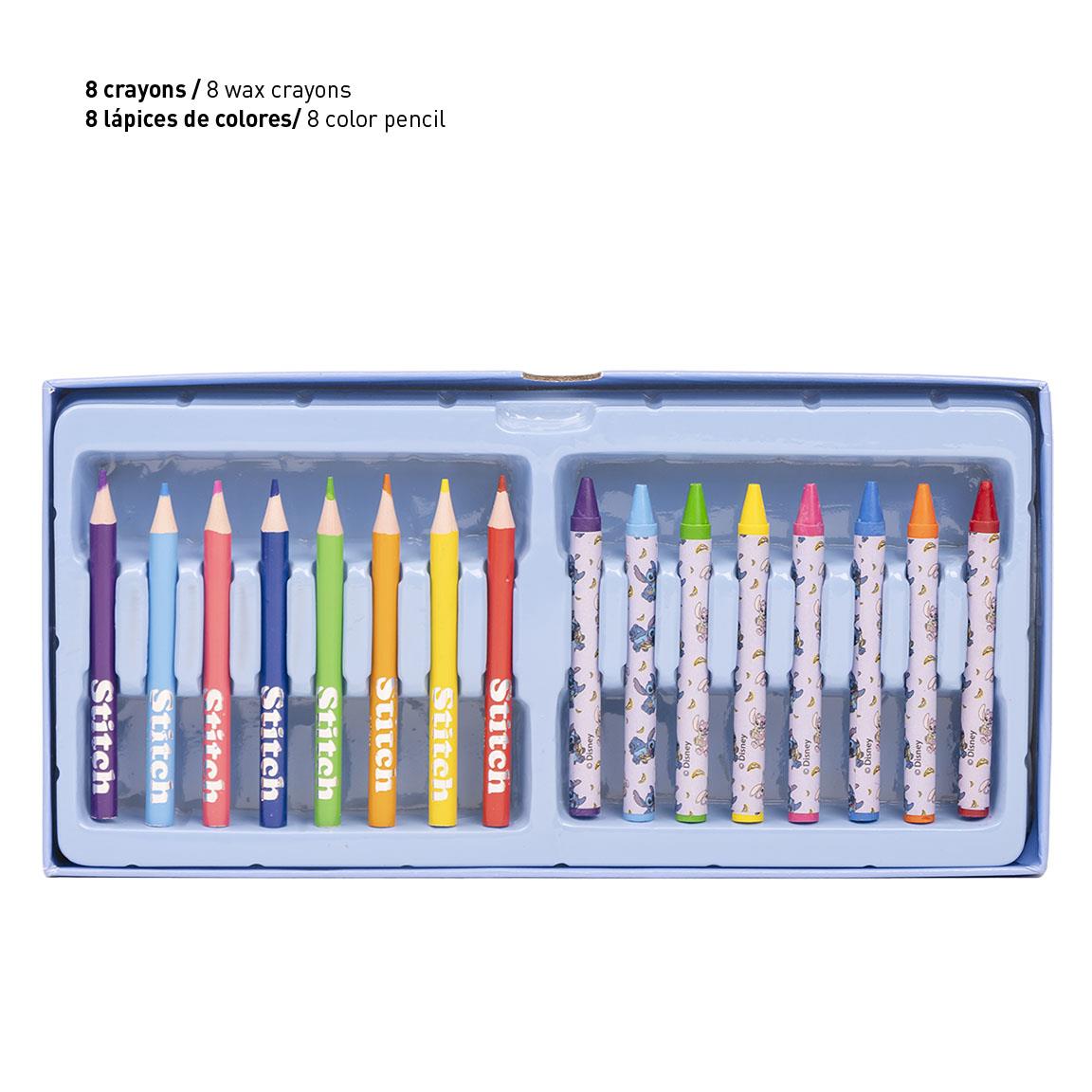 Set coloreable maletín stitch