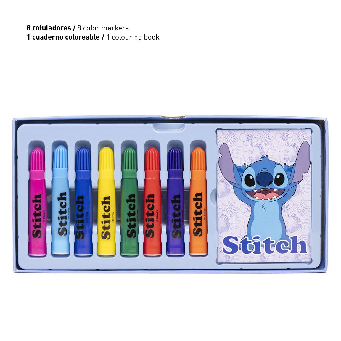 Set coloreable maletín stitch