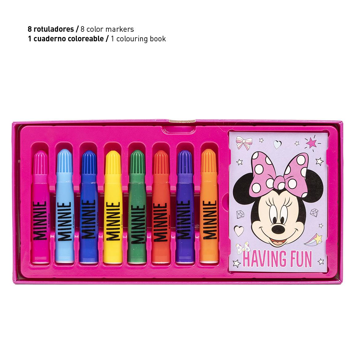 Set coloreable maletín minnie
