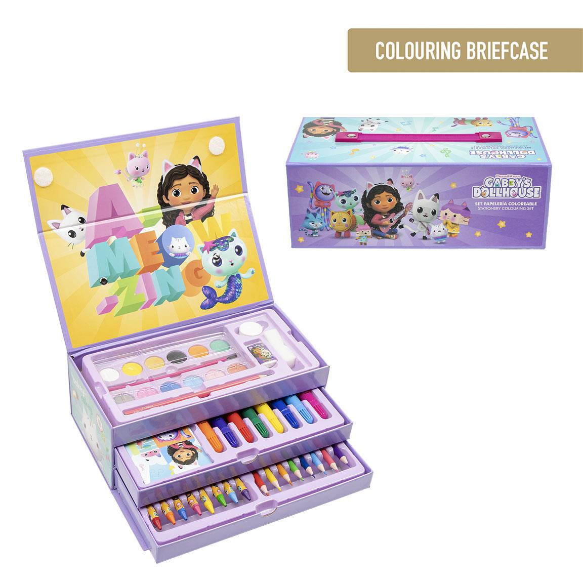 Set coloreable maletín gabby´s dollhouse