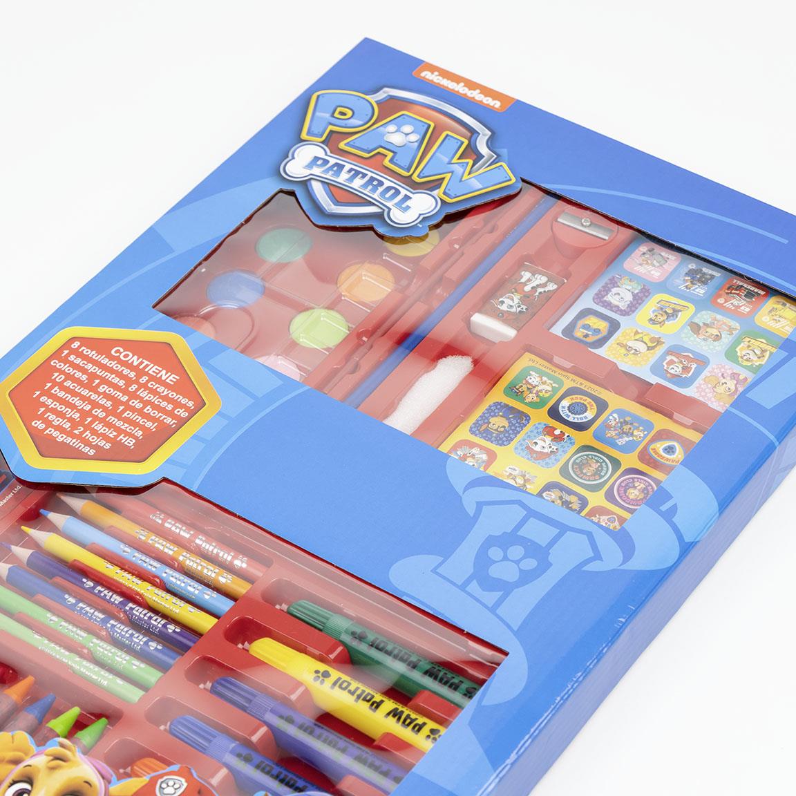Set coloreable caja paw patrol