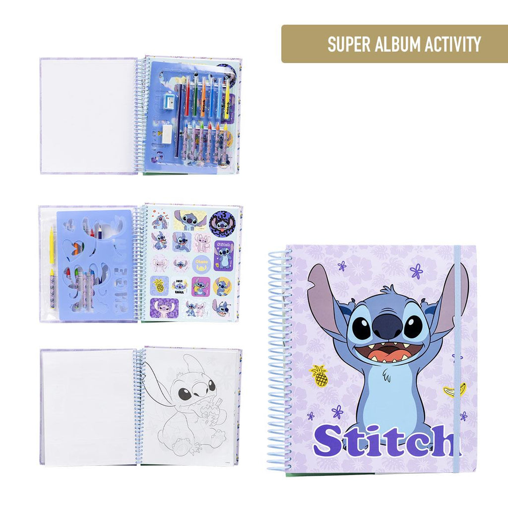 Album actividades coloreable stitch