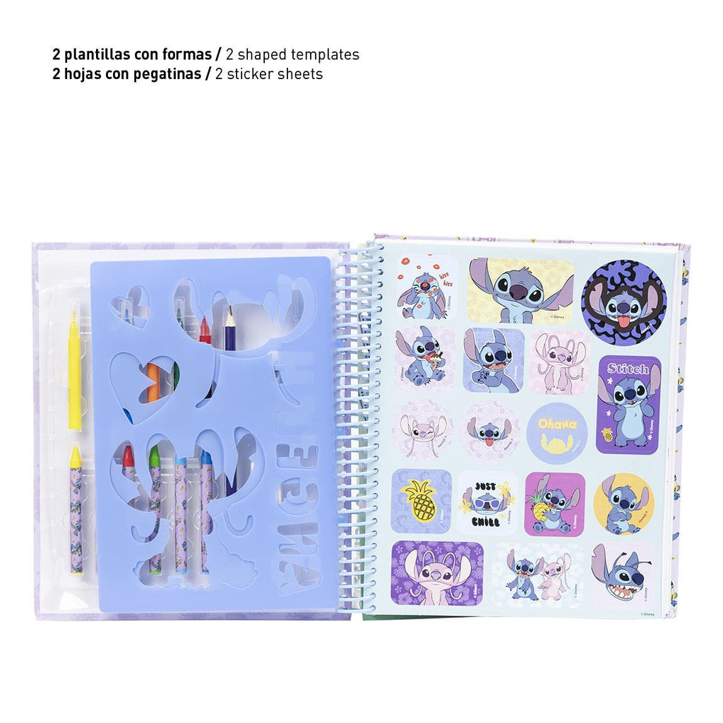 Album actividades coloreable stitch