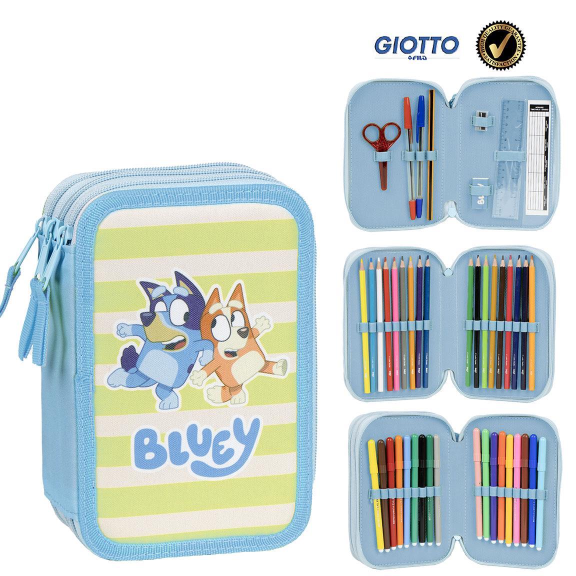 Plumier con accesorios bluey