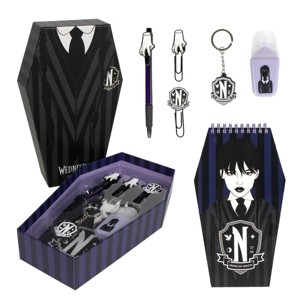 Set de papelería wednesday