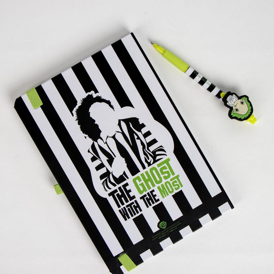 Set de papelería bolígrafo beetlejuice