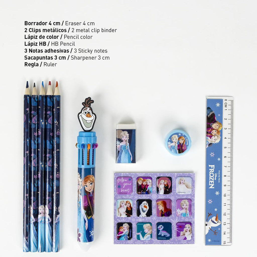 Set papelería escolar eva frozen