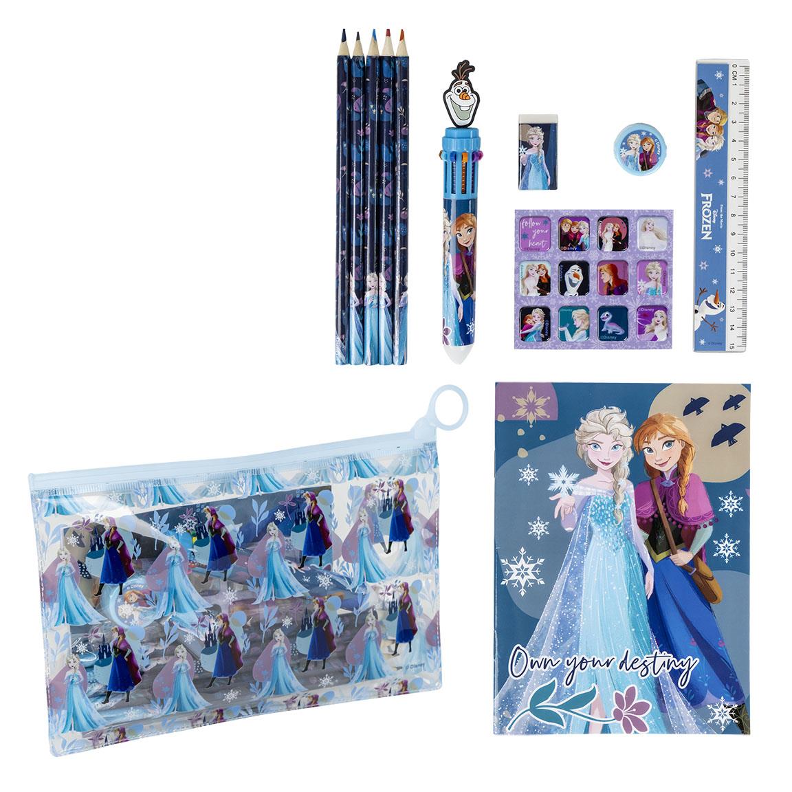 Set papelería escolar eva frozen
