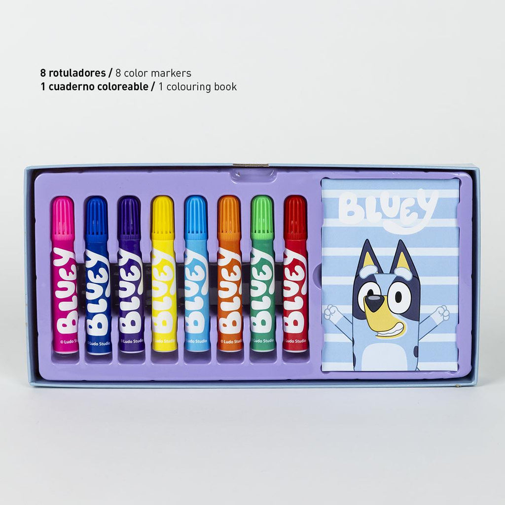 Set coloreable maletín bluey