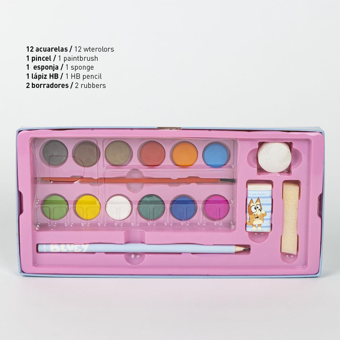 Set coloreable maletín bluey