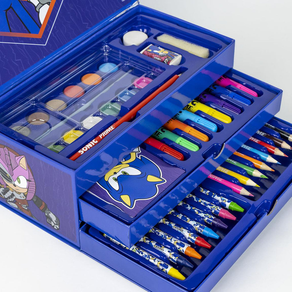Set coloreable maletín sonic prime