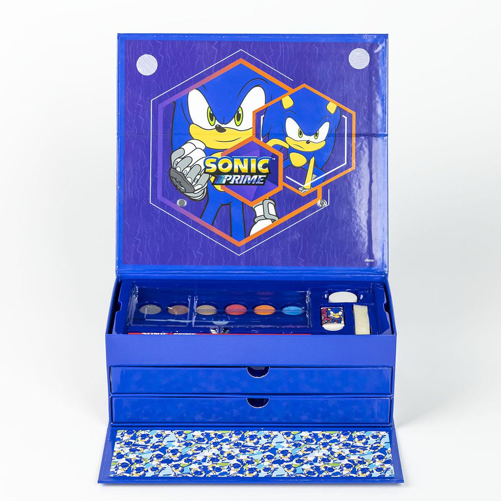 Set coloreable maletín sonic prime