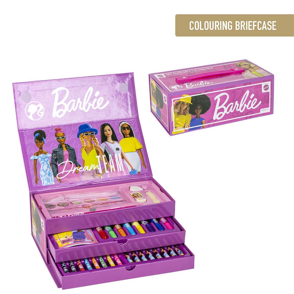 Set coloreable maletín barbie