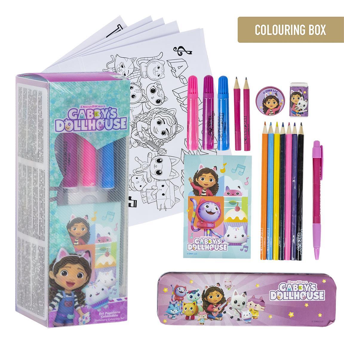 Set coloreable gabby´s dollhouse