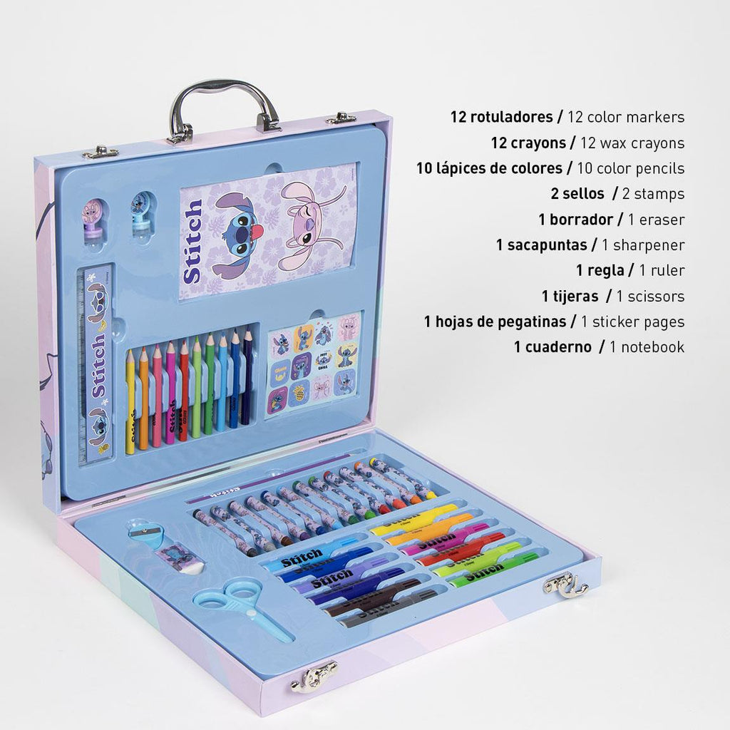 Set coloreable maletín stitch