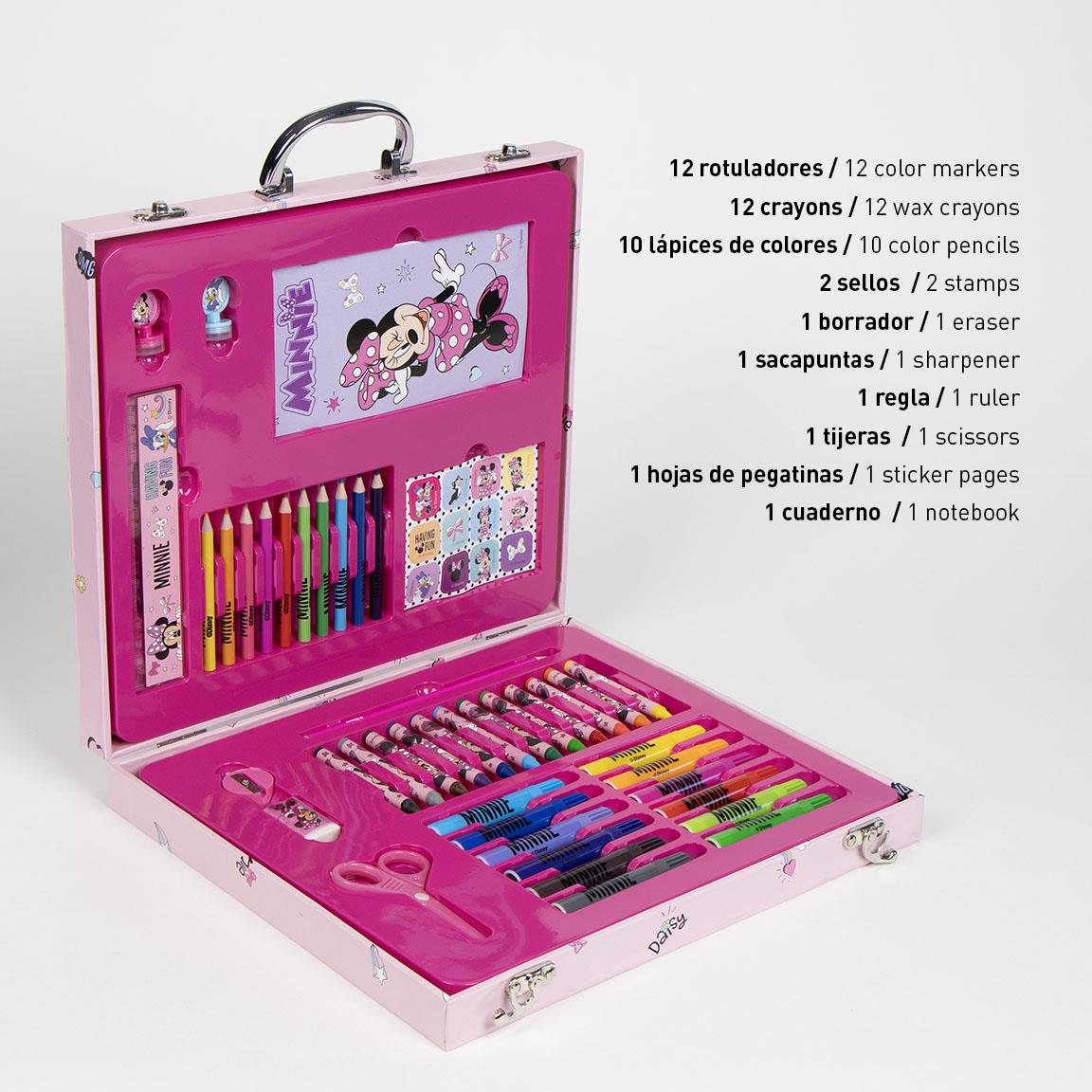 Set coloreable maletín minnie