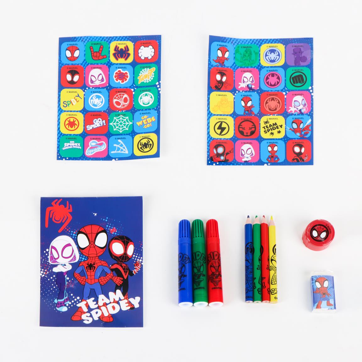 Set coloreable trolley spidey