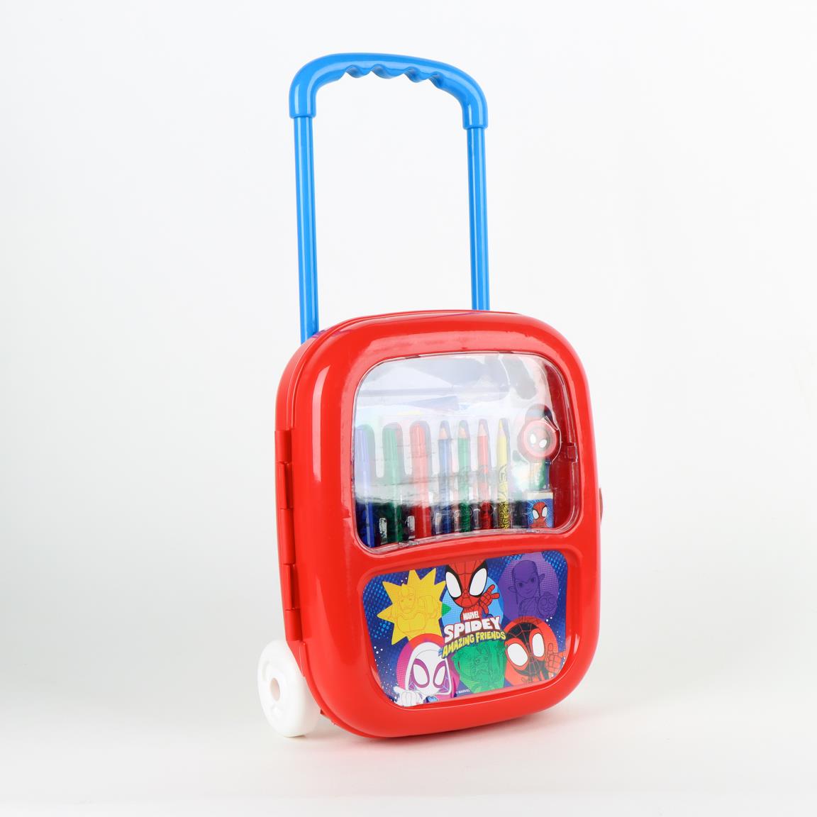 Set coloreable trolley spidey