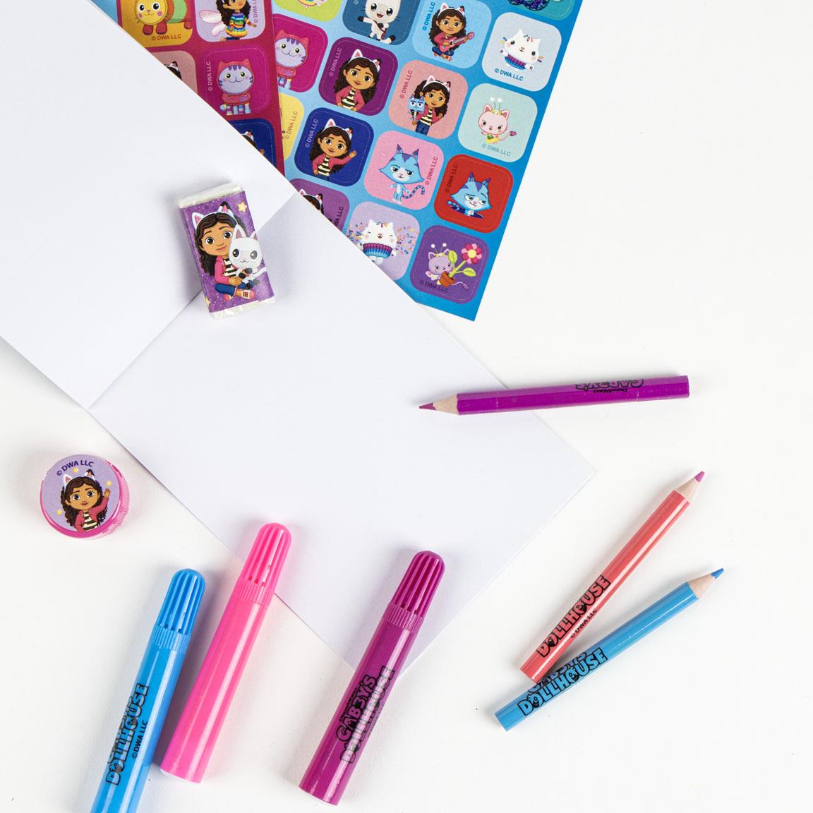 Set coloreable trolley gabby´s dollhouse