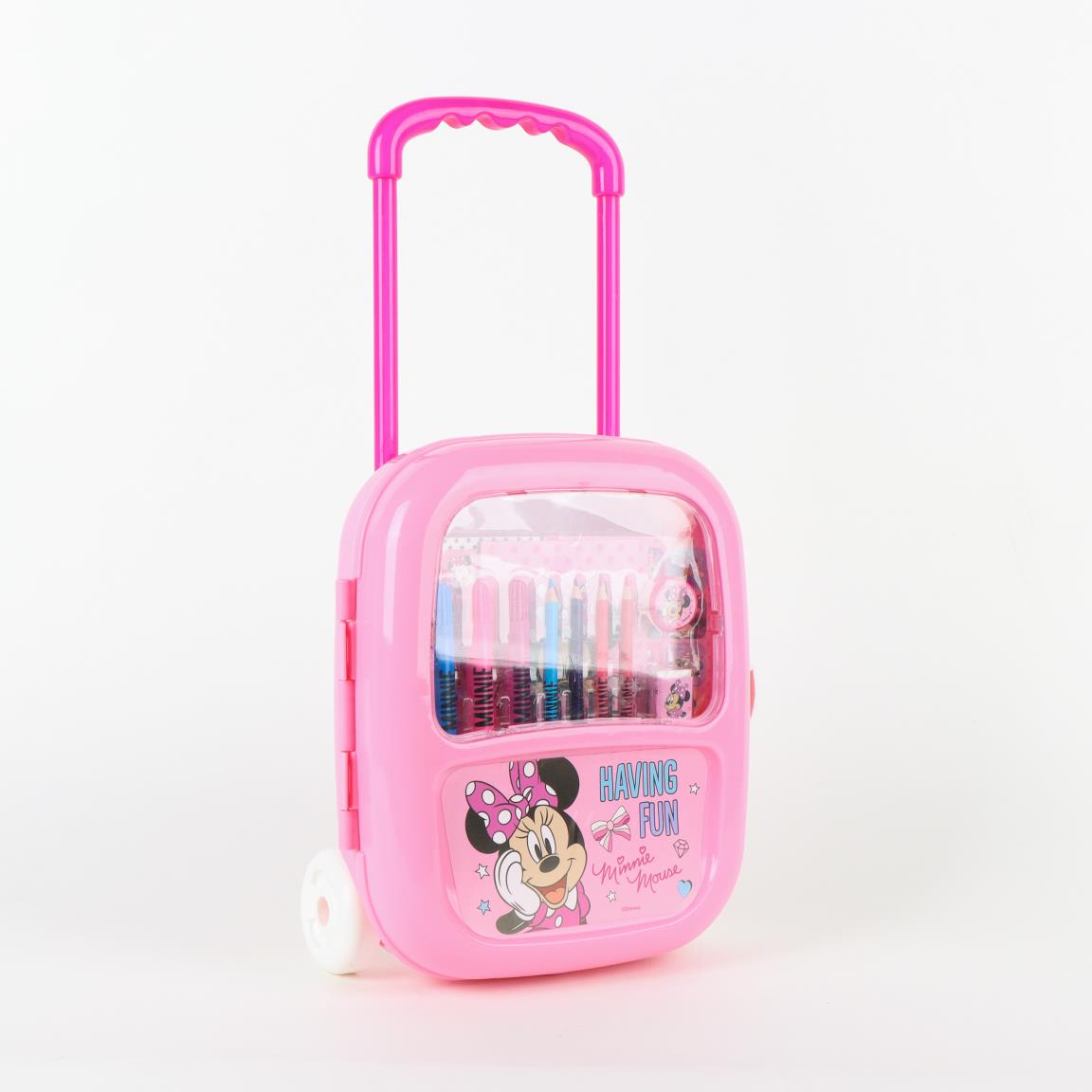 Set coloreable trolley minnie