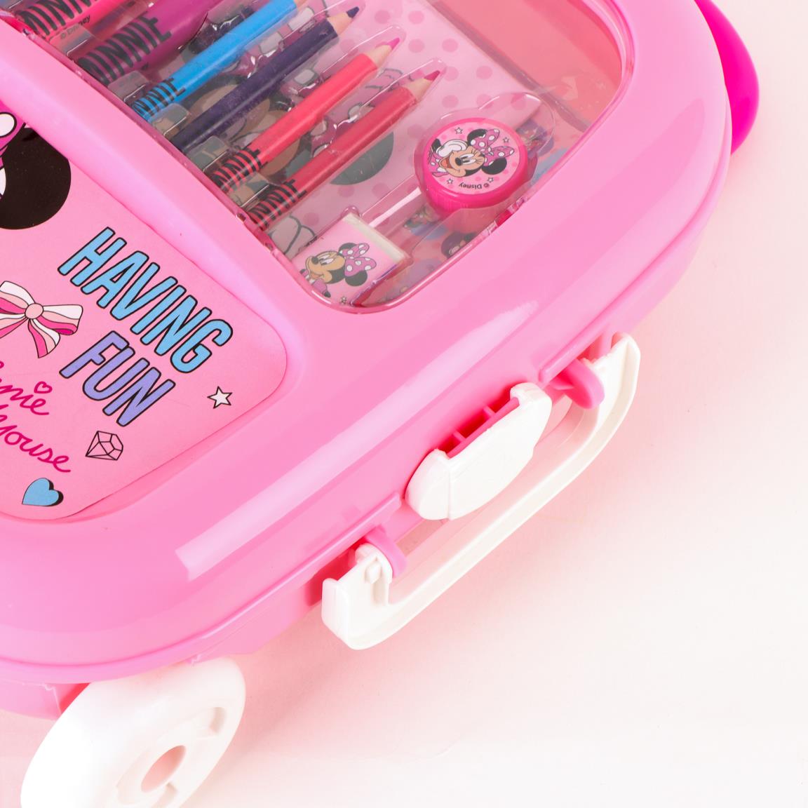 Set coloreable trolley minnie