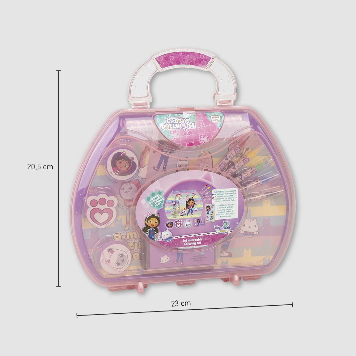 Set coloreable maletín gabby´s dollhouse