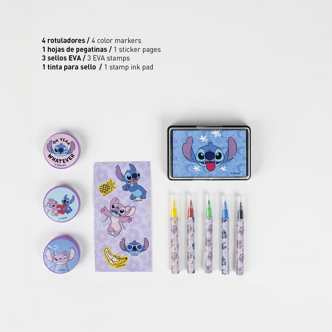 Set coloreable maletín stitch