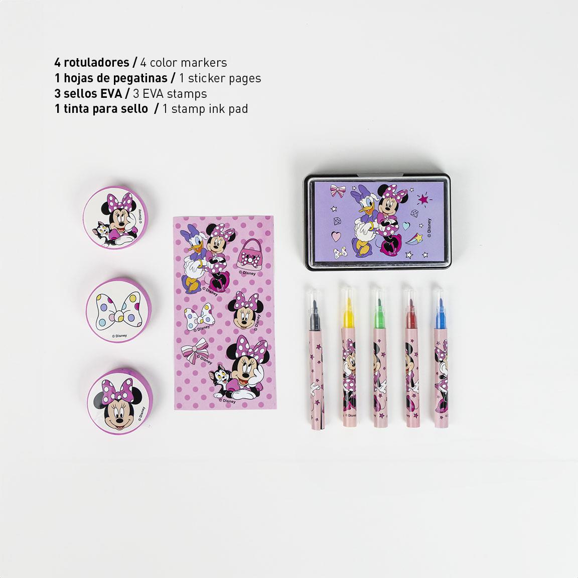 Set coloreable maletín minnie