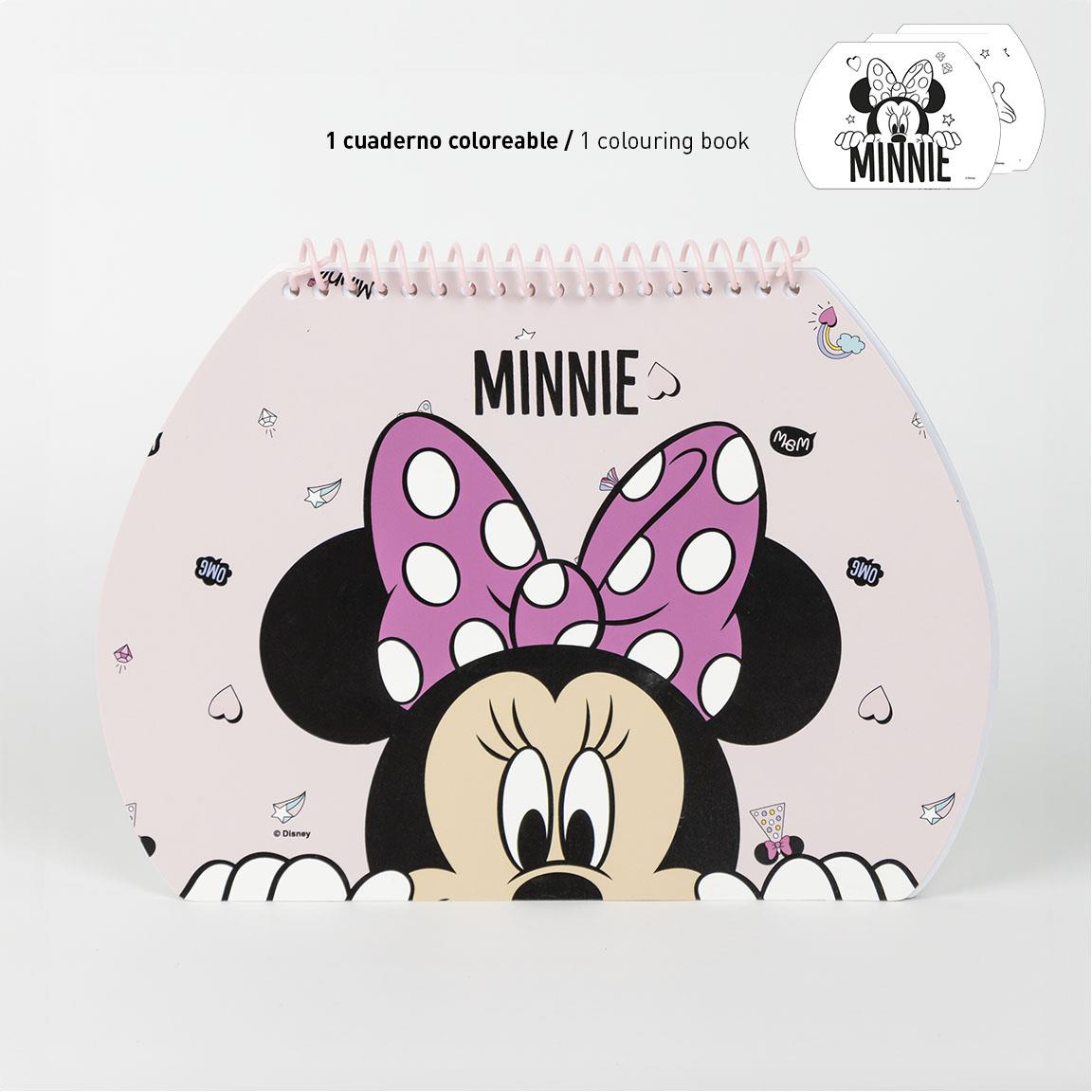 Set coloreable maletín minnie