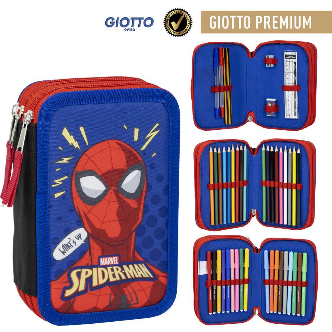 Plumier con accesorios giotto spiderman