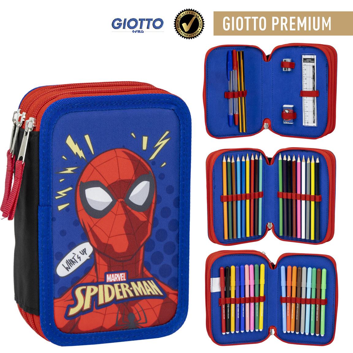 Plumier con accesorios giotto spiderman