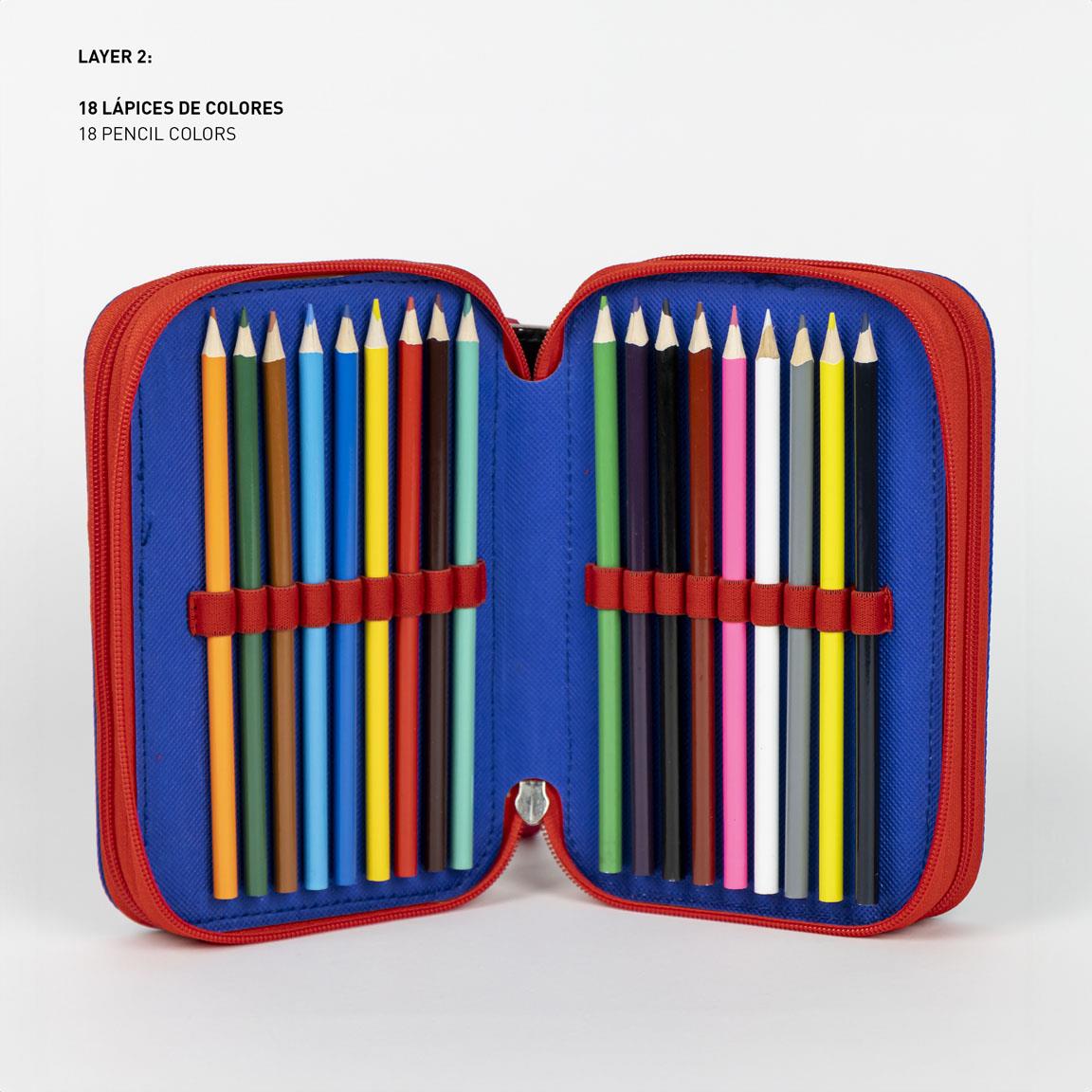 Plumier con accesorios giotto spiderman