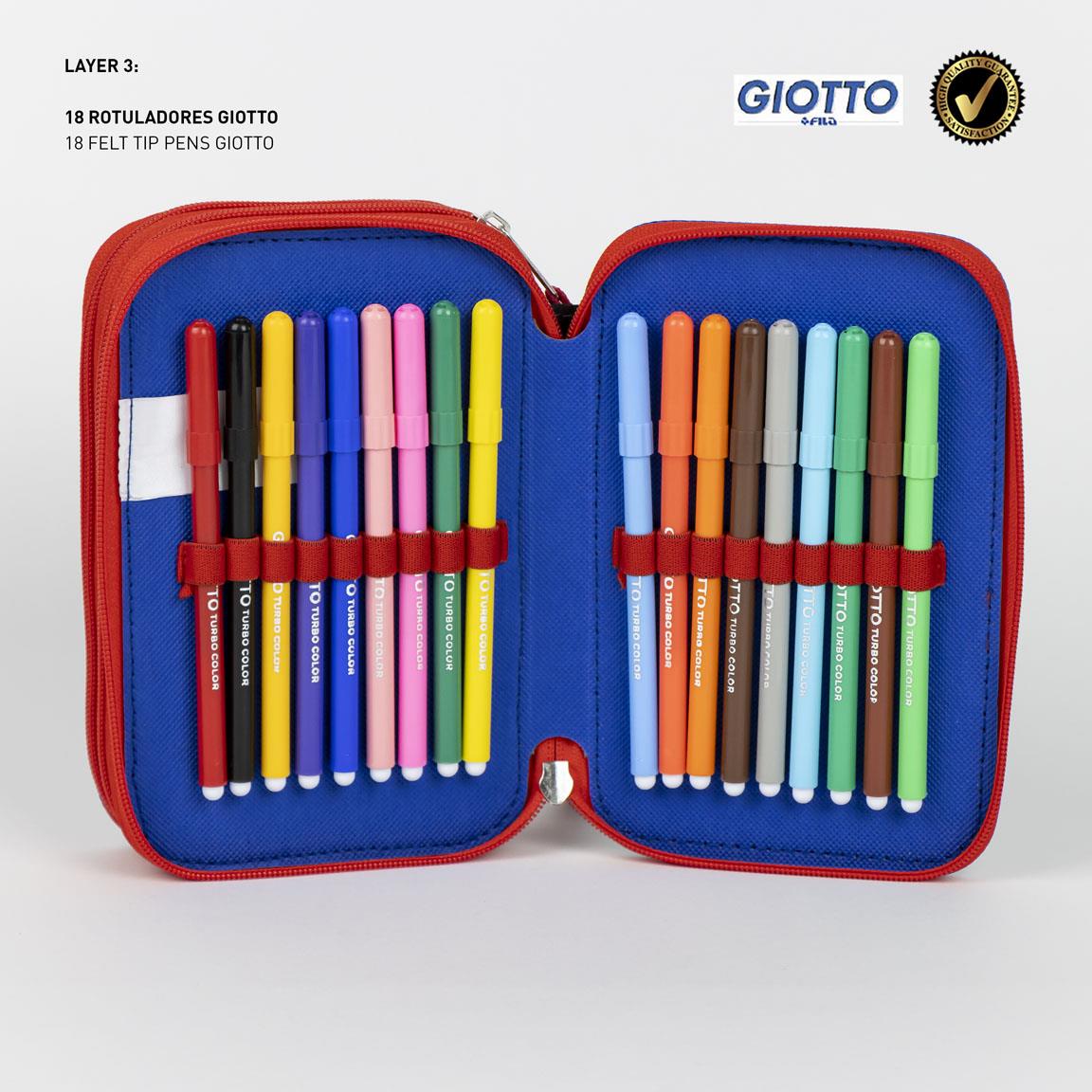 Plumier con accesorios giotto spiderman