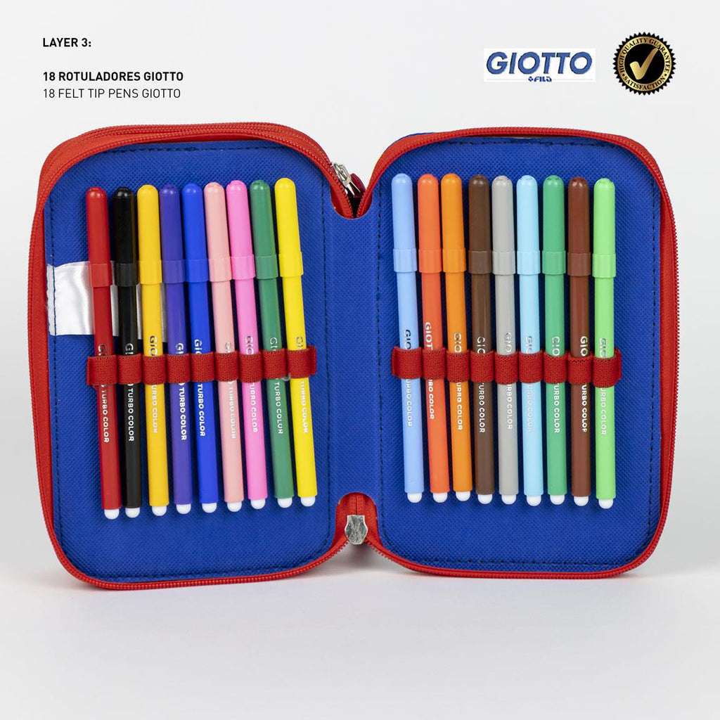 Plumier con accesorios giotto paw patrol