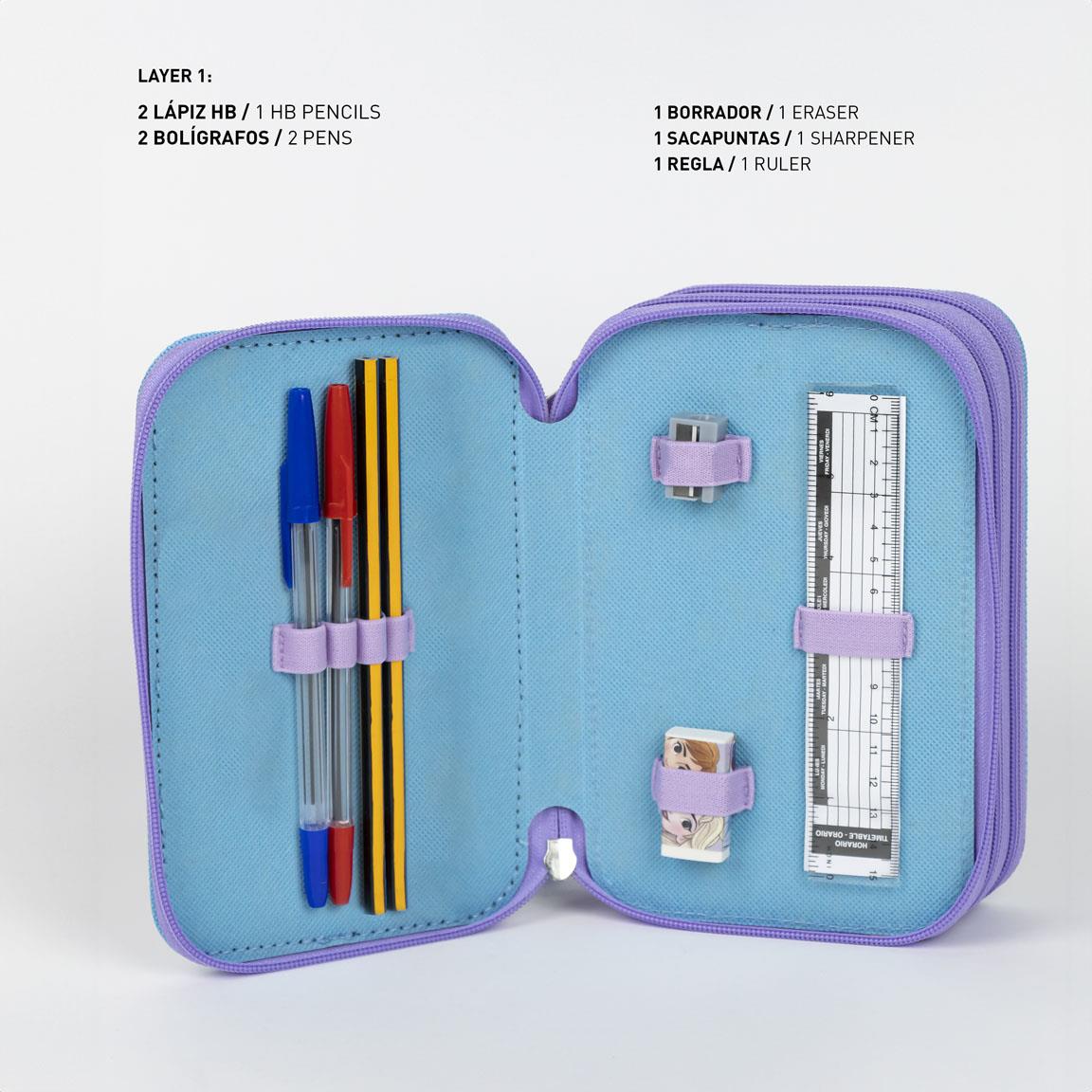 Plumier con accesorios giotto frozen