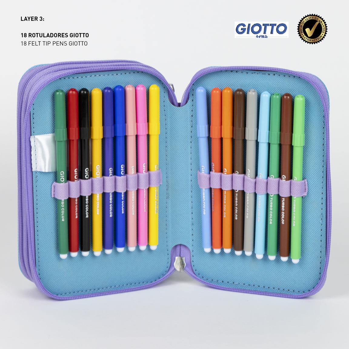 Plumier con accesorios giotto frozen