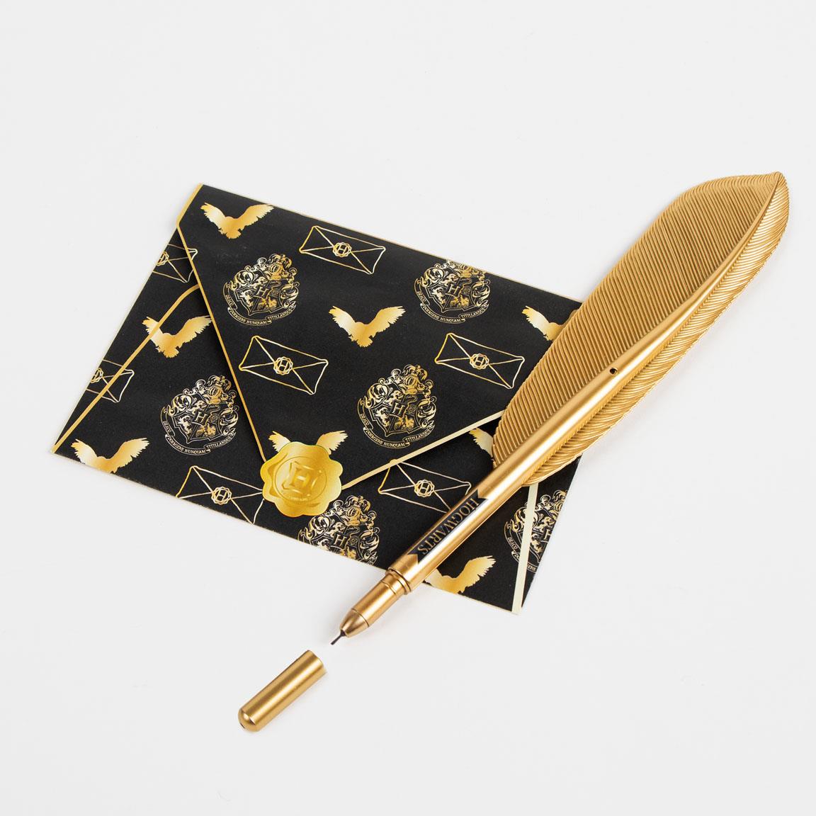 Set de papelería pluma harry potter